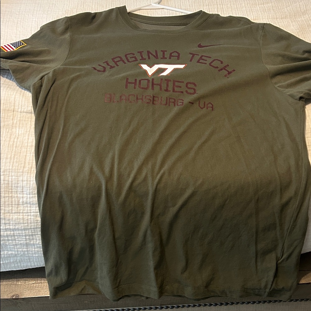 Nike Olive Green Virginia Tech T-Shirt